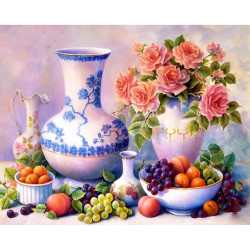 China vase flower diamond painting kit factory china wholesale 1353