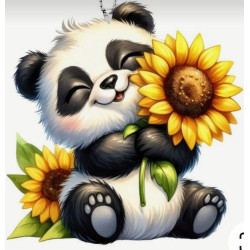 Sunflower panda 5d diamond painting kits full drill factory china whol
