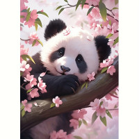 Cute baby pink bady full drill 5d diamond painting kits canvas dots china wholesale