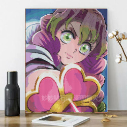 Demonslayer Kanroji Mitsuri diamond painting full drilled square and round bead canvas embroidery