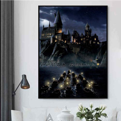 Harry Potterd Hogwarts 5D drill diamond painting  square and round bead canvas embroidery