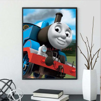 Cartoon little thomas train 5d diamond painting kits canvas dots china wholesale