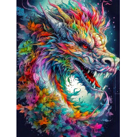 dragon 5d diamond painting kits canvas dots china wholesale